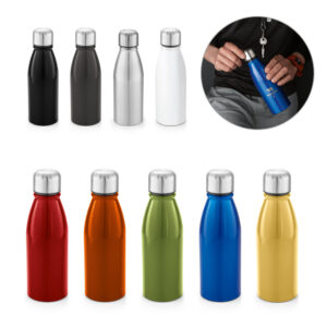 Squeeze em alumínio com tampa em aço inox 500 ml Personalizado Ref. SCS-94063