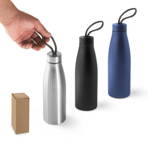Squeeze em aço inox 90% reciclado Personalizado Ref. SCS-94271