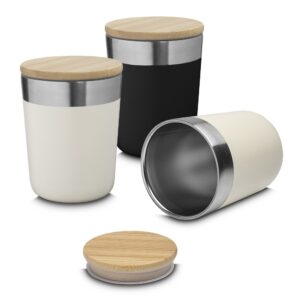 Copo Térmico 300ml com Tampa de Bambu Personalizado Ref. SCX-15163