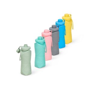 Garrafa Dobrável Silicone 600ml Personalizada Ref. SCX-19170