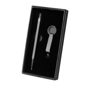 Kit Caneta Chaveiro Alumínio Personalizado Ref. SCX-15363