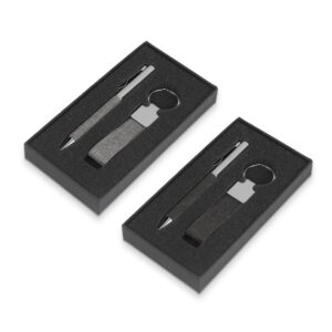 Kit Caneta e Chaveiro rPET Personalizado Ref. SCX-15168