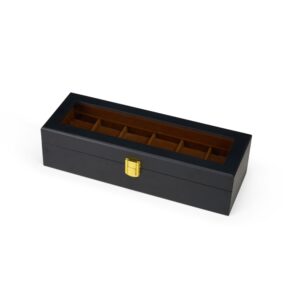 Porta-Relógios PERSONALIZADO com 6 Divisórias Ref. SCX-P$01113