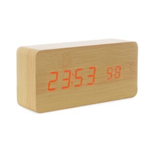 Relógio de Madeira com Display LED Personalizado Ref. SCX-18563