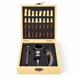 Kit Vinho Xadrez 4 Peças Personalizado - Ref. SCX-19118