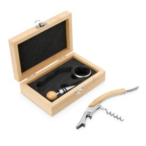 Kit Vinho Bambu 3 Peças Personalizado Ref. SCX-08169