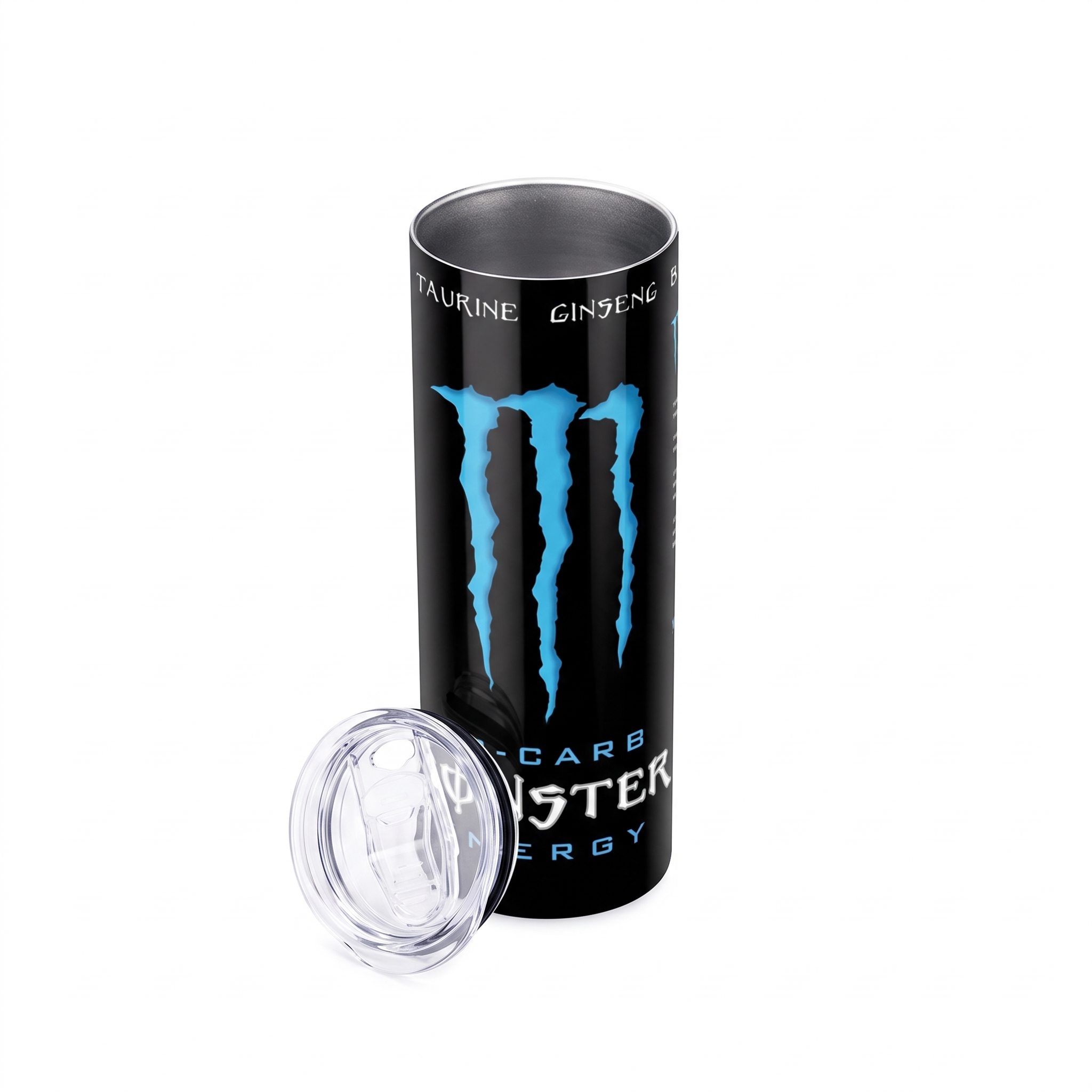 Copo Térmico Retrô 600ml em Inox – Estampa Inspirada no Monster Lo-Carb