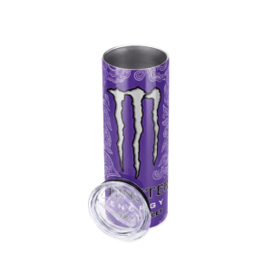 Copo Térmico Retrô 600ml em Inox – Estampa Inspirada no Monster Ultra Violet